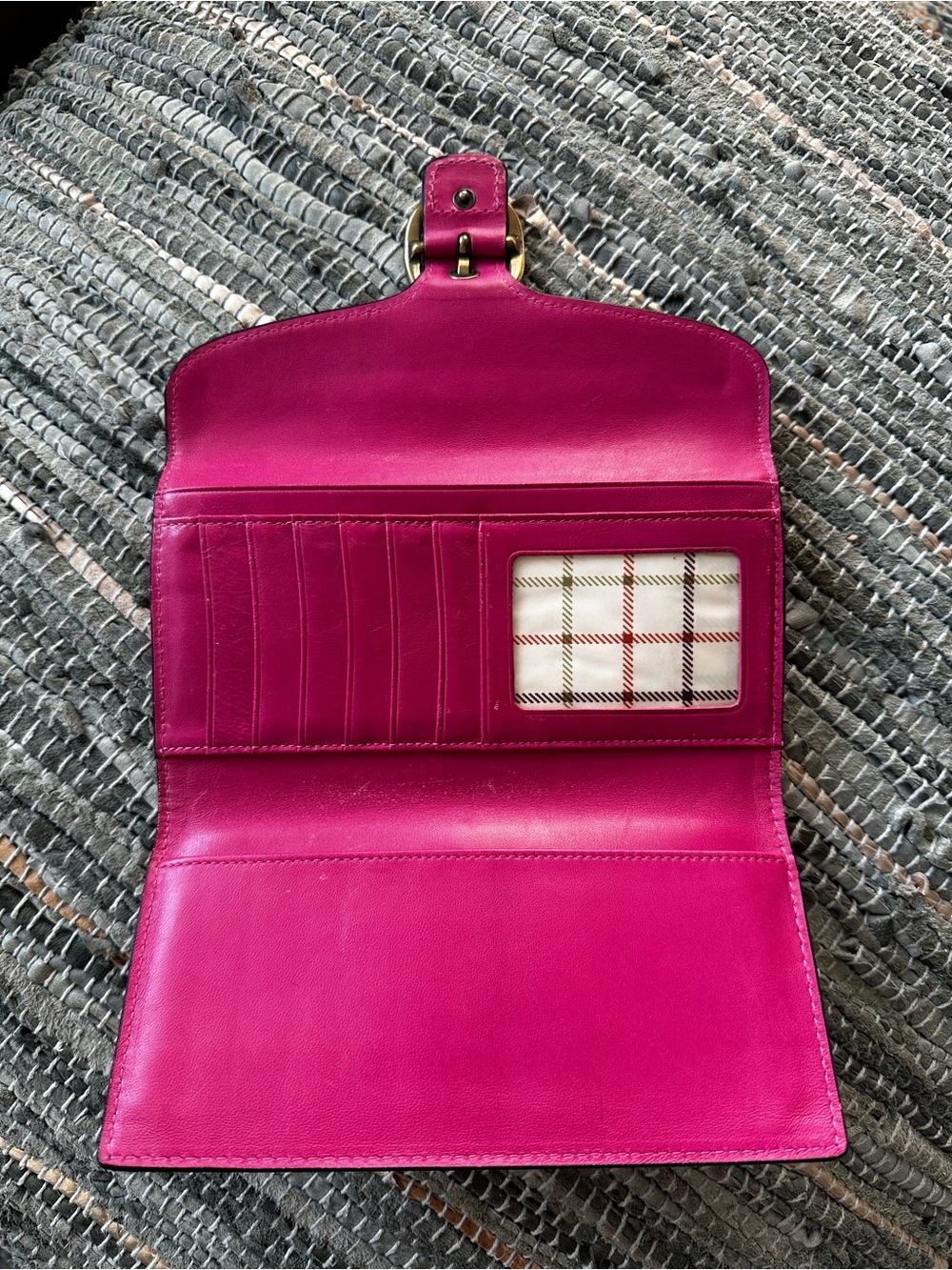 Vintage Coach Bleeker Leather Buckle Flap Wallet - Picture 5 of 8